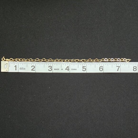 18k Bracelet openheart link design - Picture 8 of 11